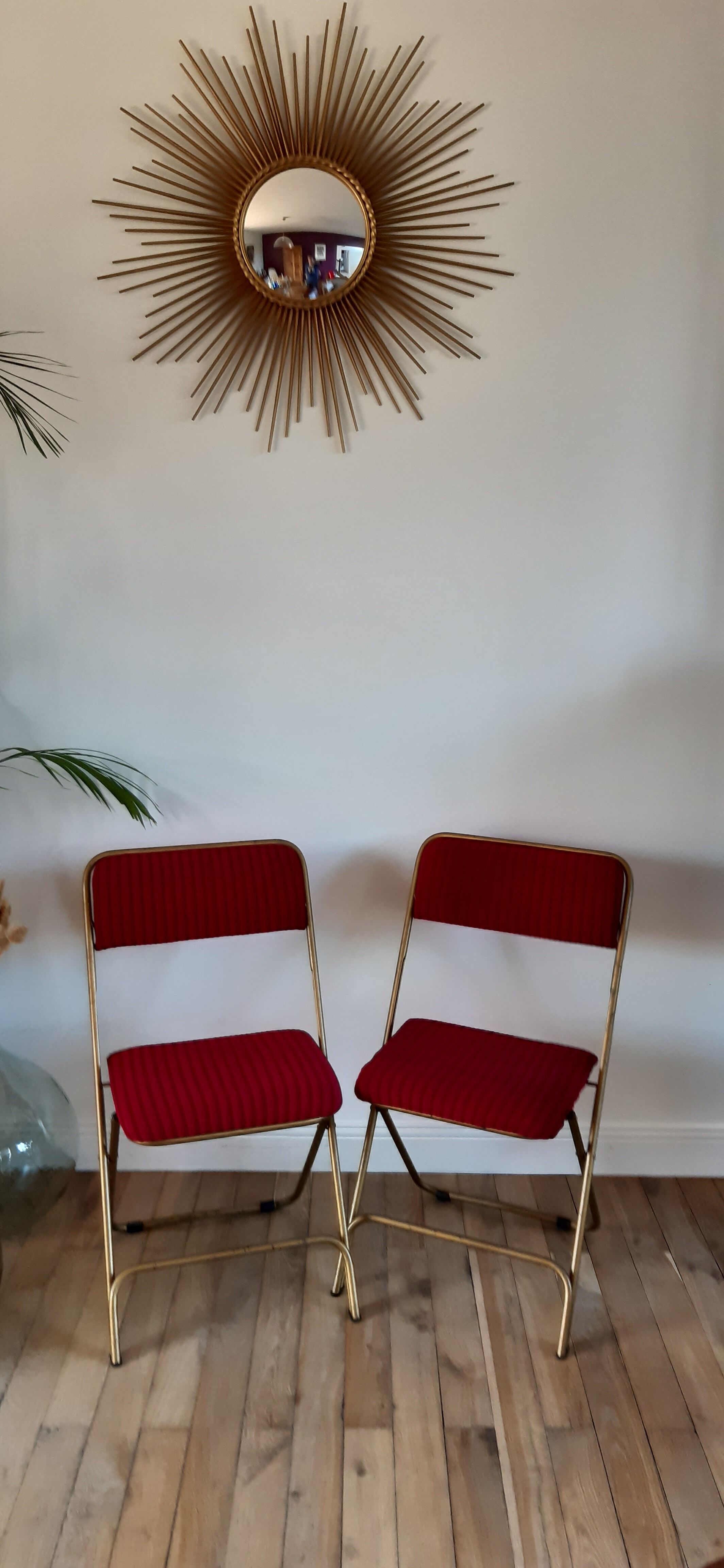 Set of two Lafuma folding chairs