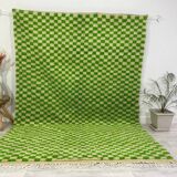 Tapis berbère vert en laine fait main 300 X 200 CM
