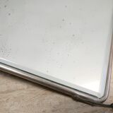 Vintage beveled triptych barber mirror