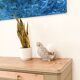 "Colombe" bird lamp in speckled ceramic, 1970