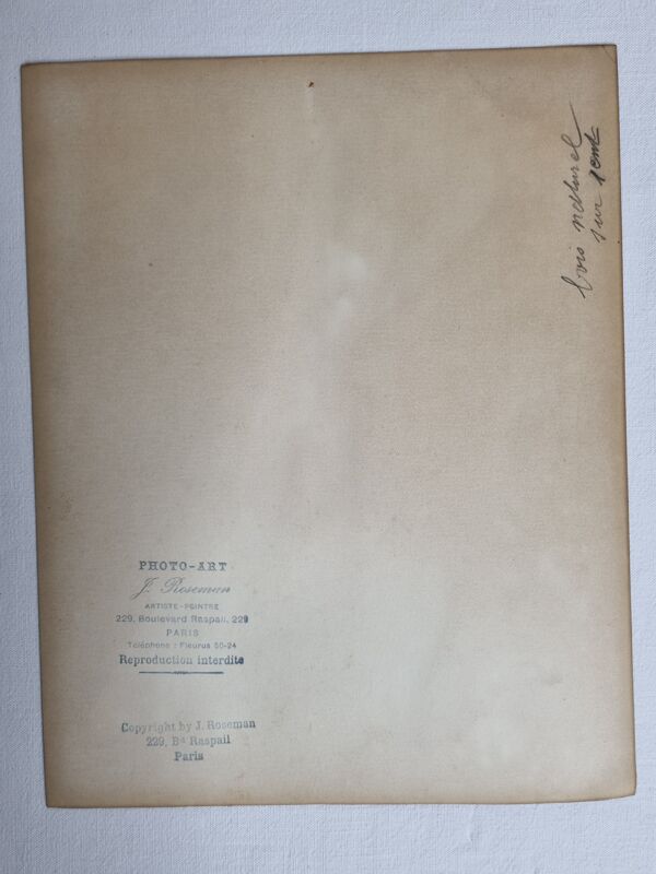 Cadre photo le fils prodigue d'après Rodin 1936