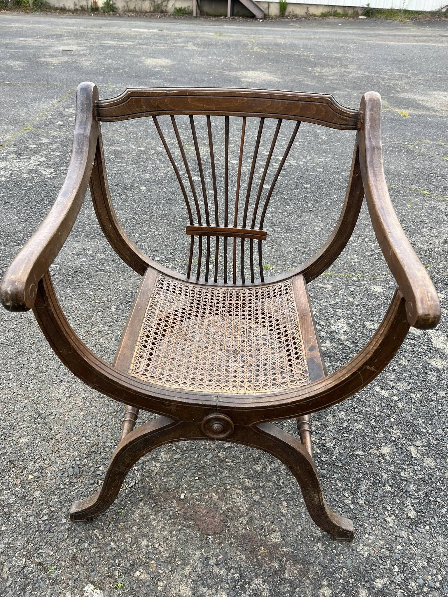 Paire Fauteuil dagobert et son cannage
