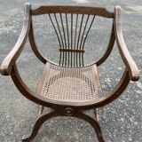 Pair of Dagobert armchair and its canework