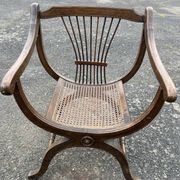 Paire Fauteuil dagobert et son cannage