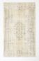 Vintage Cream & Brown Turkish Handmade Rug, 149x252Cm