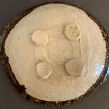 Glazed ceramic plate or cut