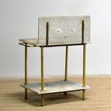 Antique brass and marble washbasin, circa 1880