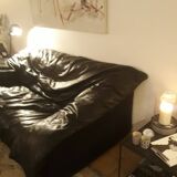 Blur Blur couch line roset leather black full grain