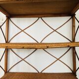 Rattan bookcase shelf