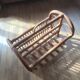 Vintage magazine holder in rattan