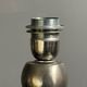 Midcentury nickel plated modernist space age bubbly table lamp, 1970s