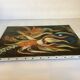Still life bouquet painting oil on canvas signed