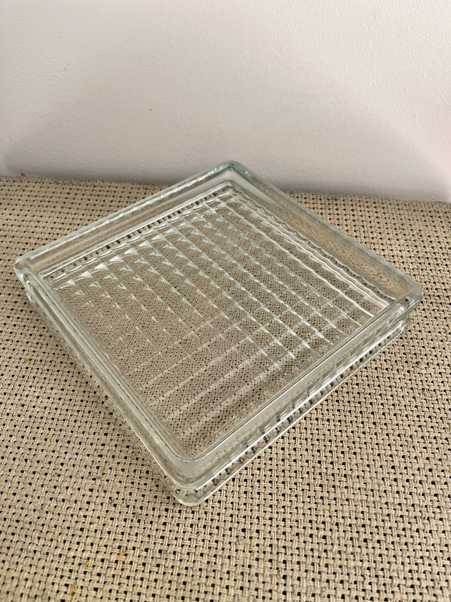 Vide poche en verre épais