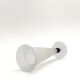 Satin-finished glass conical vase