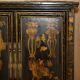 Chinese lacquered wedding cabinet painted circa 1920