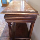 Antique console with marble top