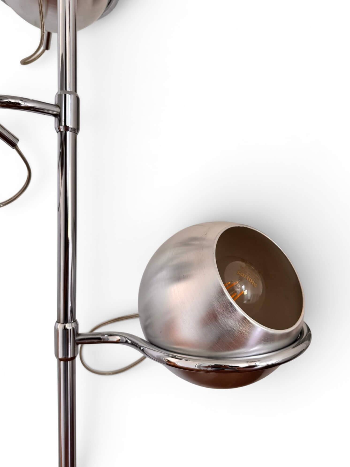 70's Monix floor lamp with 3 globes