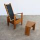vintage armchair with side table | Wim Mulder | 1980s