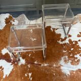 2 side tables by Marc Berthier