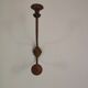 Wooden and metal wall coat rack.