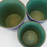 Set of 3 plant pots ceramano pergamon hanns welling 1950s 1960s