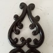 Antique wall candle holder in enamelled cast iron