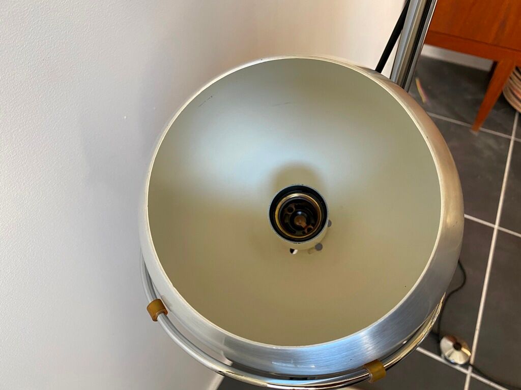 Chrome eye ball floor lamp by Goffredo Reggiani vintage 1970