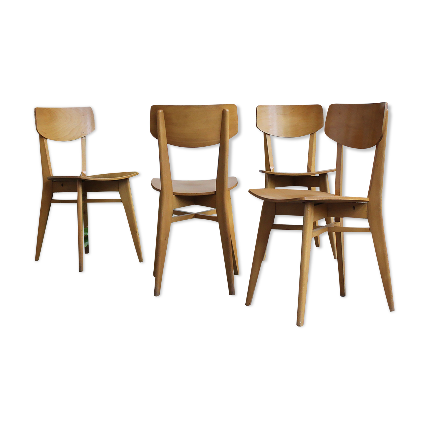 Suite of 4 chairs 1960