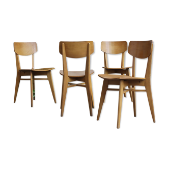 Suite of 4 chairs 1960