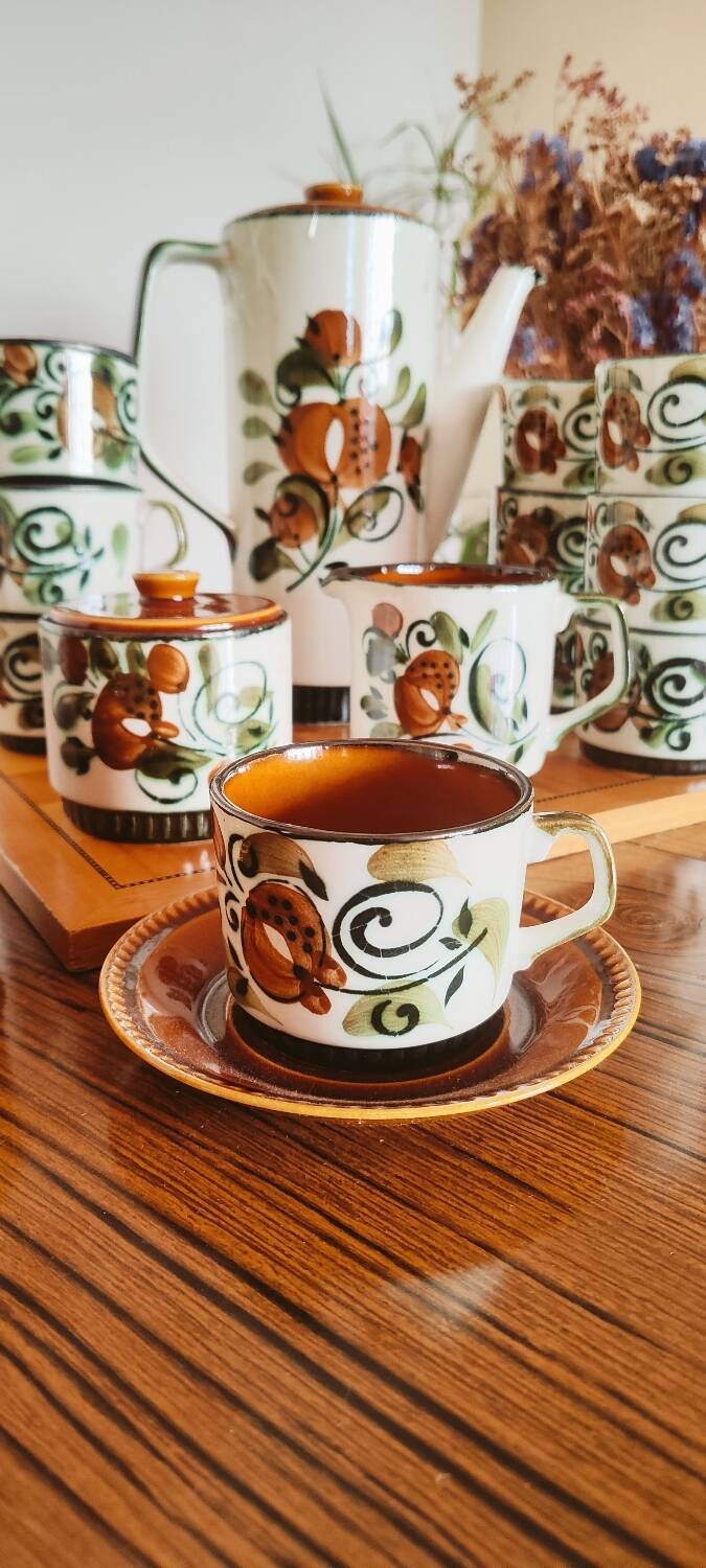 Coffee service Boch la Louvière Argenteuil made in Belgium