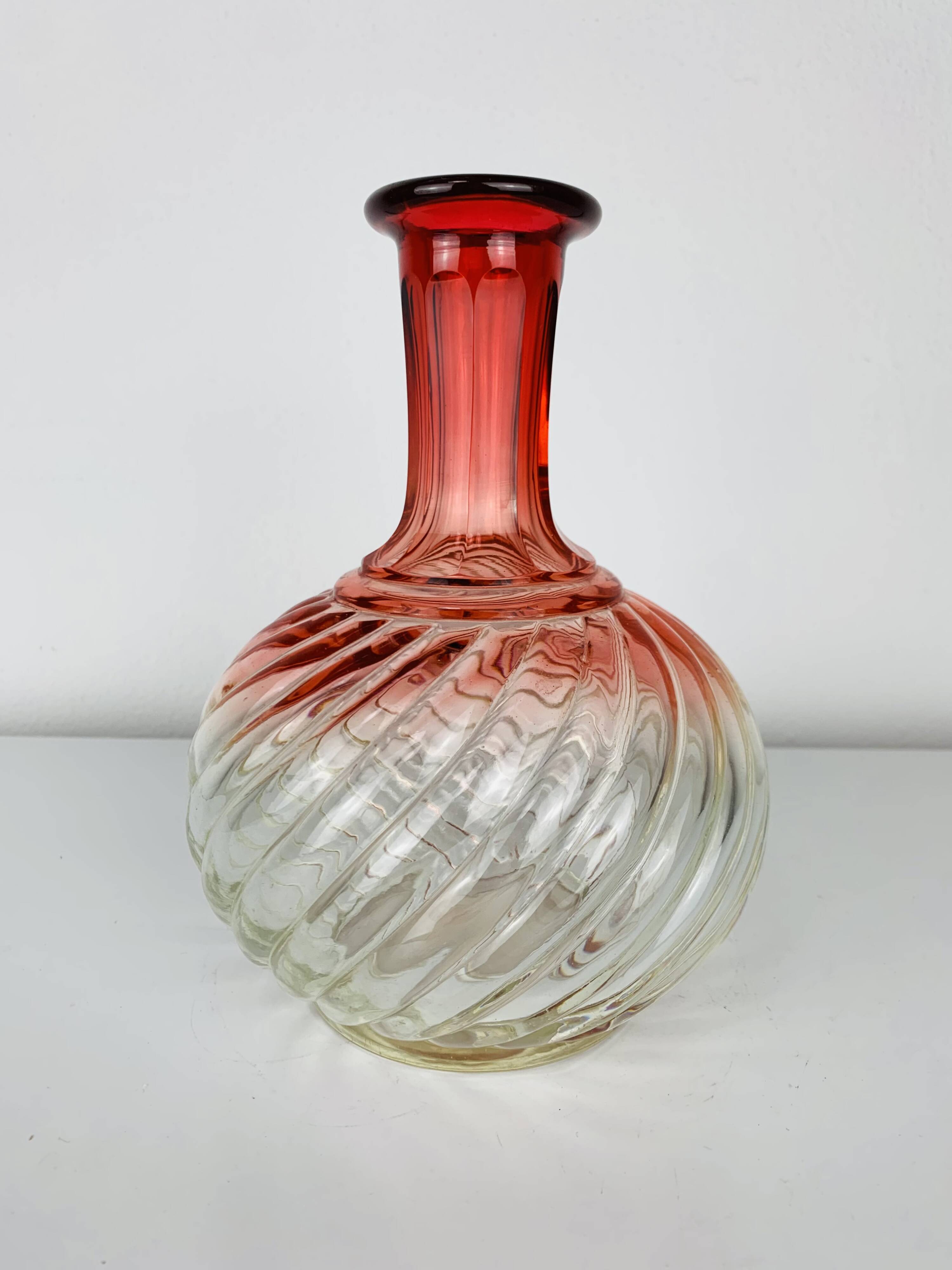 Baccarat crystal vase, Bamboo model