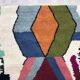 Handmade Berber rug, natural wool, 2.5x1.5 m