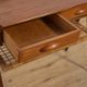 Mid Century Teak and Rattan Console Table by Søren Rasmussen, United Knigdo