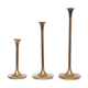 Villeroy & Boch Brass Candle Sticks Germany 1980s Set of 3