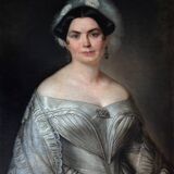 Portrait à l'huile d'une dame, 1848