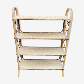 Rattan shelf