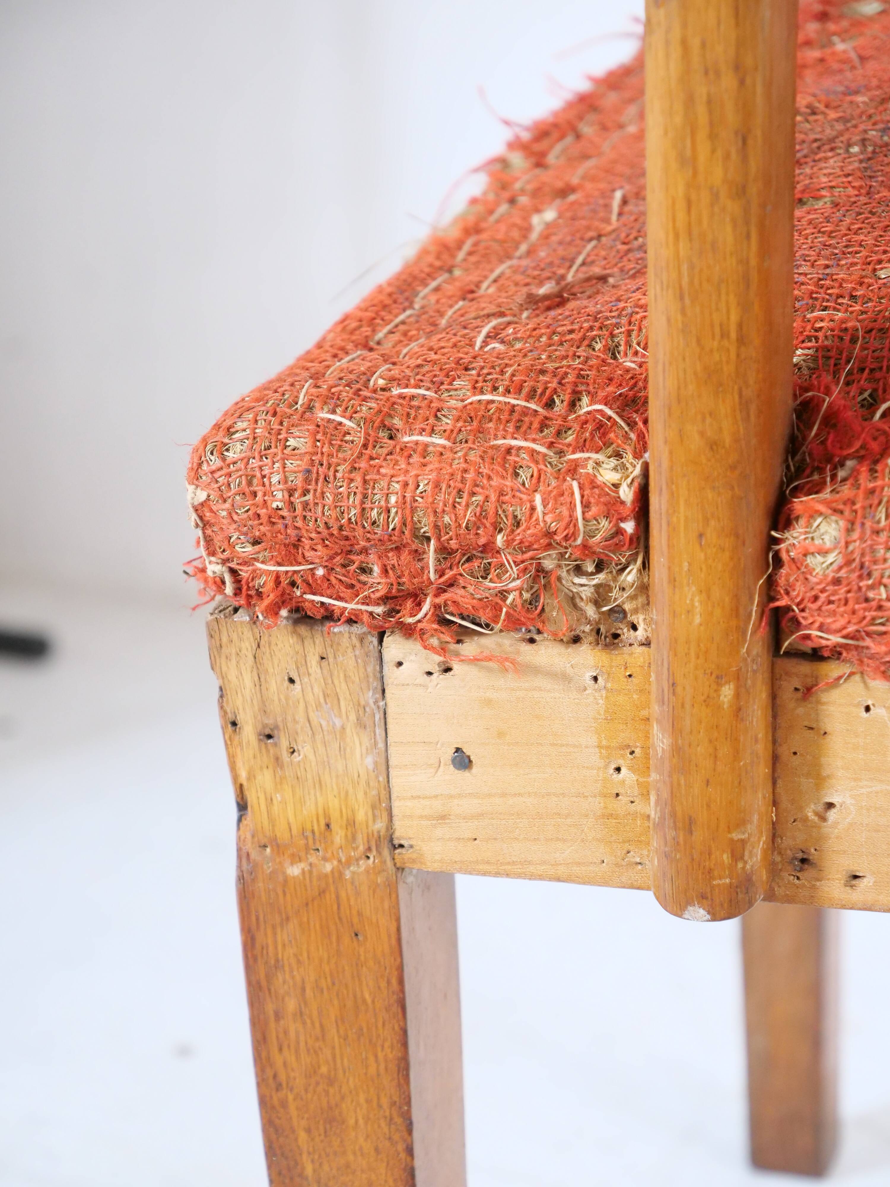Fauteuil bridge ancien structure originale projet de tapissier