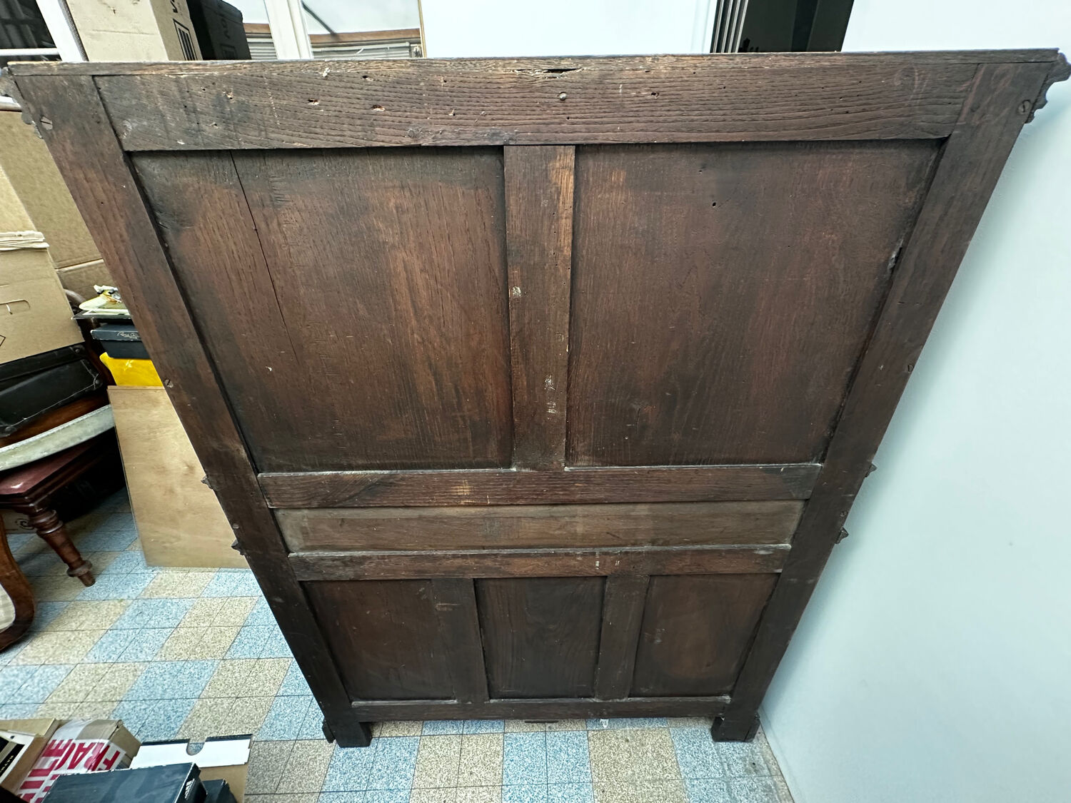 Gothic oak buffet cabinet - 19th century