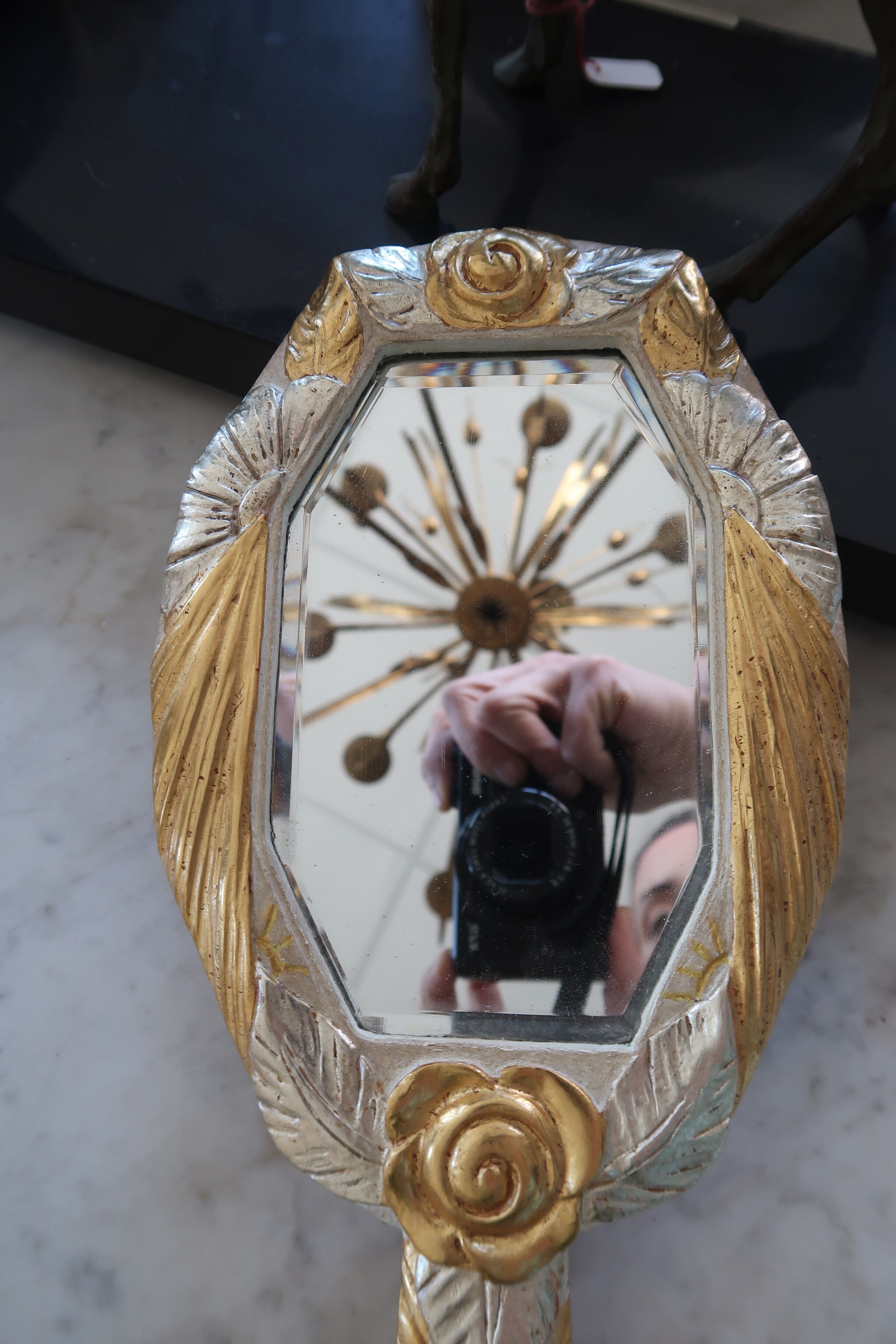 Mirror art deco era 14x33cm