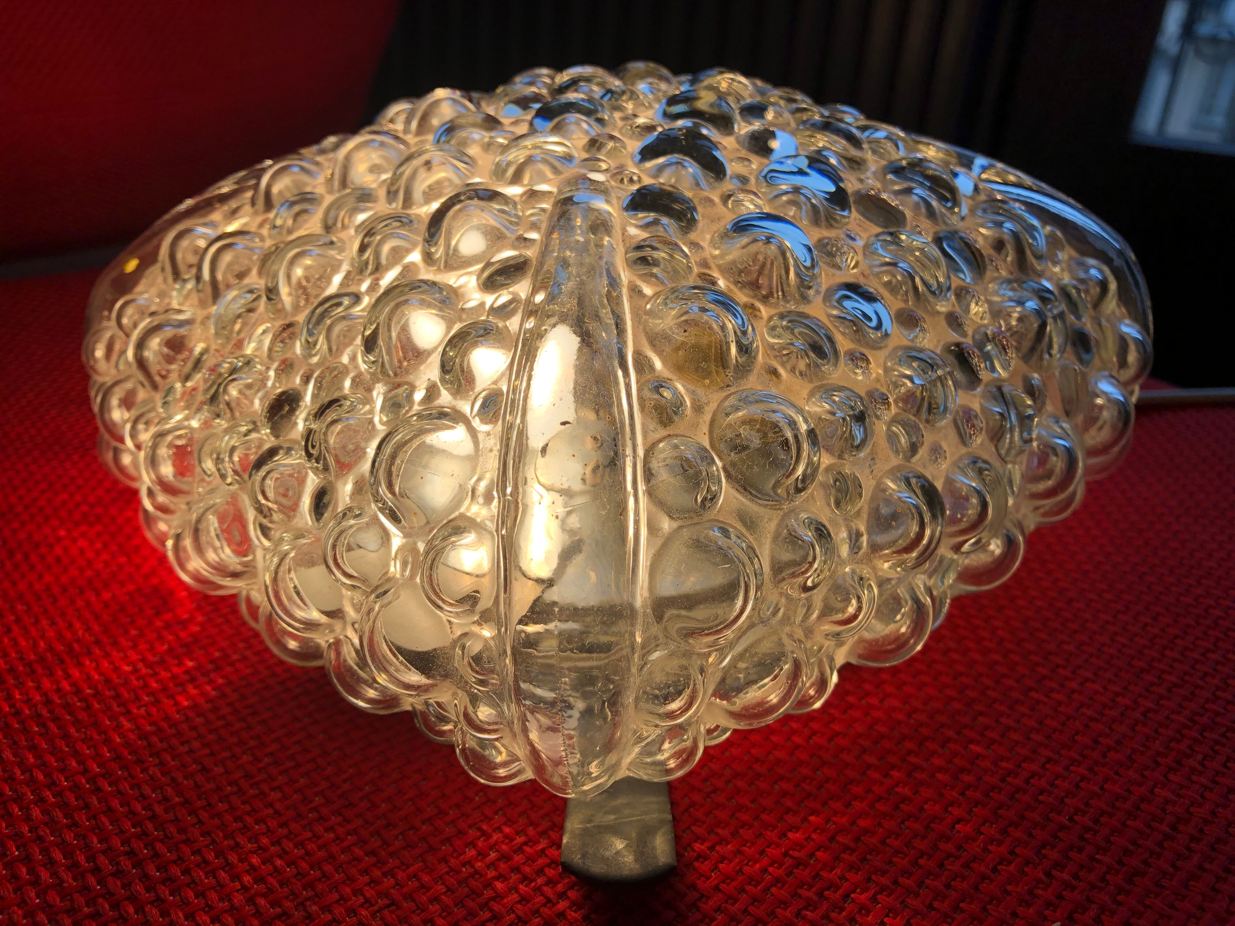 Bubble glass wall sconce by Helena Tynell circa 1950