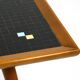 Beautiful long Mid Century walnut wood coffee table with a mosaic surface