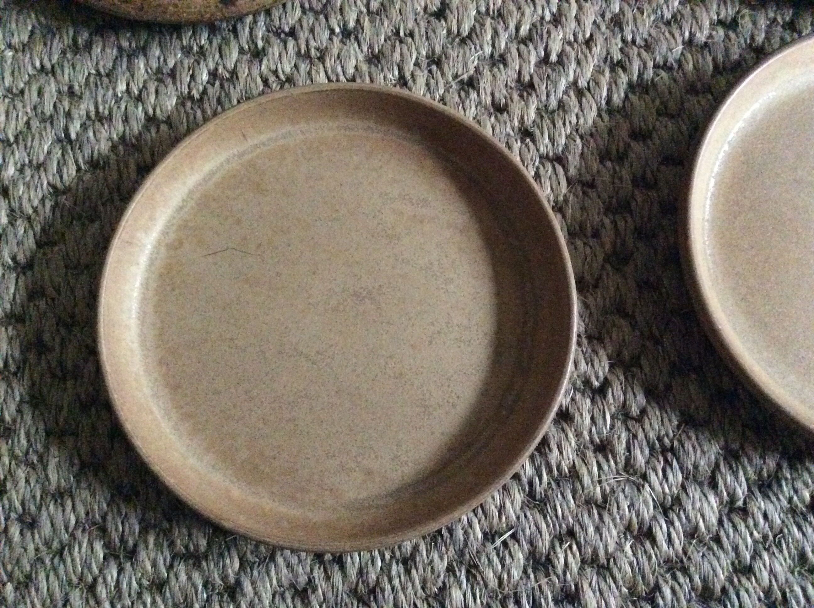 Set of 9 stoneware plates