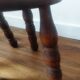 2 round tripod stools