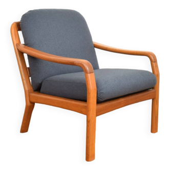 Fauteuil danois vintage en teck de Dyrlund, années 1970.