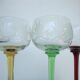 Set de 4 verres calices en cristal taillé