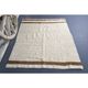 Vintage Turkish Hand-Knotted Wool Cotton Beige Kilim Area Rug 131x168
