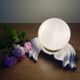 Old lamp in white and opaline ceramic