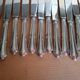 12 dixi knives in silver metal, filet model