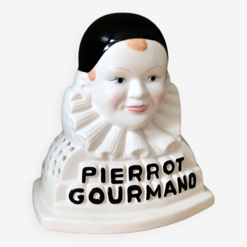 Vintage Pierrot gourmand double-sided lollipop display