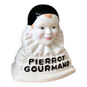 Vintage Pierrot gourmand double-sided lollipop display